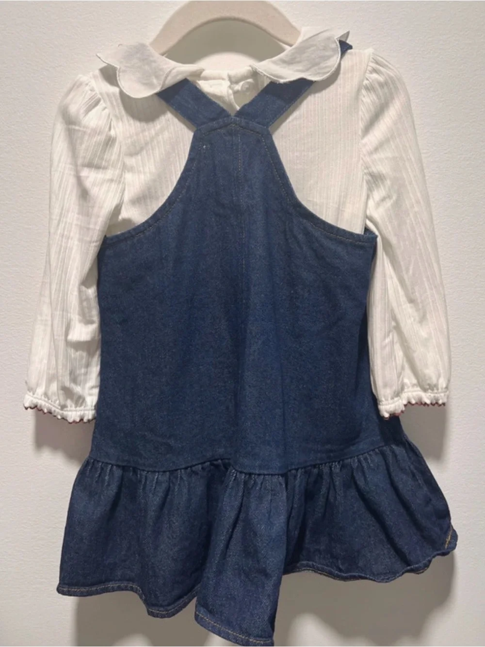 Cynthia Rowley Girls 18–24M Embroidered Denim Dress & Blouse Set NWT Cottage